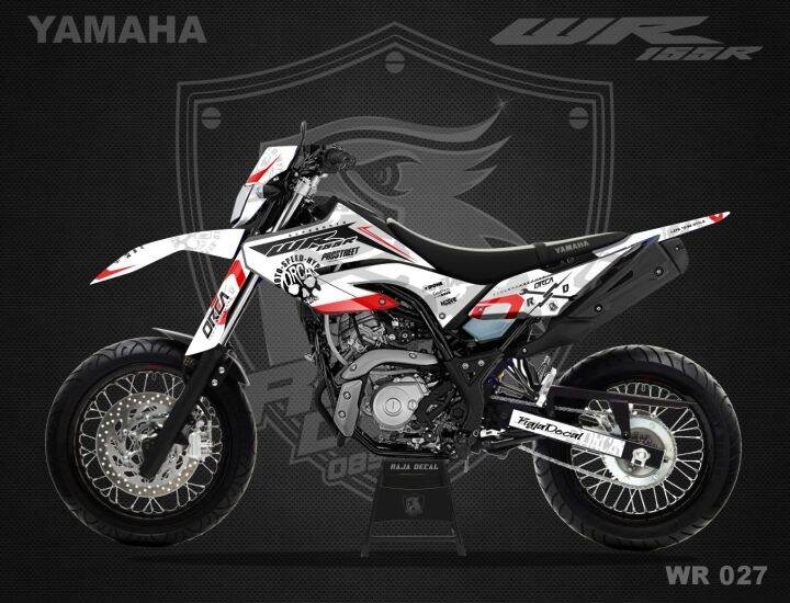 Decal Stiker Yamaha WR 155 Desain Minimalis Supermoto Orca WR 027