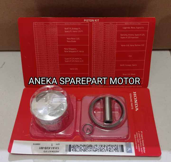 Piston Ring Seher Kit Kvb Vario Techno Cw Karbu Standar Lazada