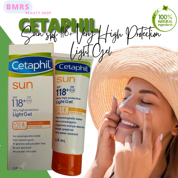 Cetaphil Sunblock SPF 118 Light Gel Face Body 118ml Sunscreen