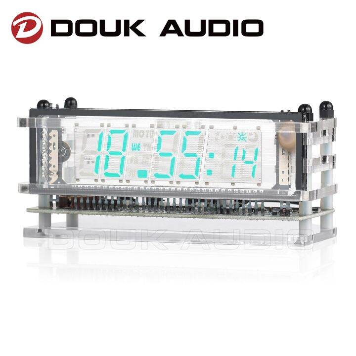 Douk Audio Vintage Vfd Tube Clock Usb Desktop Decor Clock Large Display