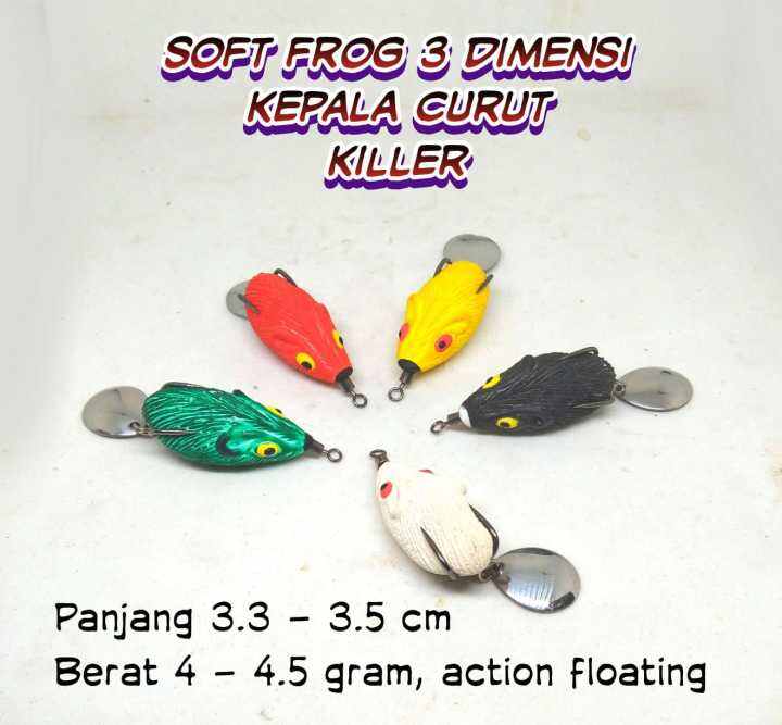 Soft Frog 3d Killer Umpan Mancing 3 Dimensi Lazada Indonesia