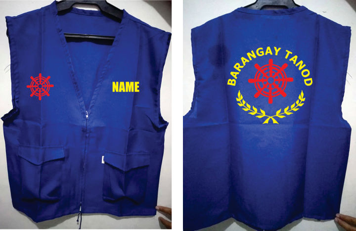 Barangay Tanod Vest With Print With Name Lazada Ph