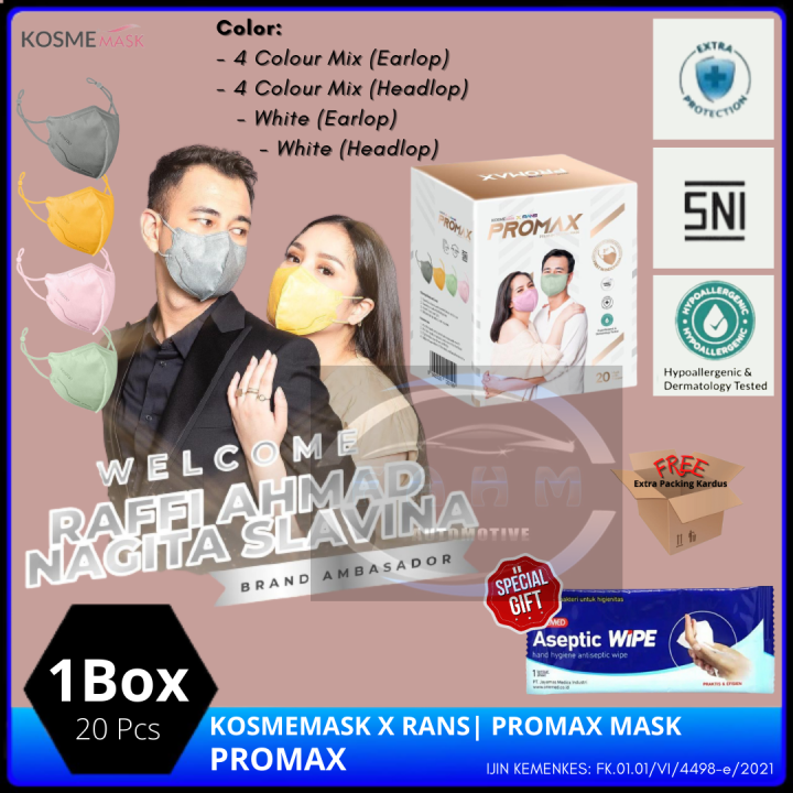 Masker Promax Kosmemask X Rans Nano Silver Kosme Mask Box Lazada