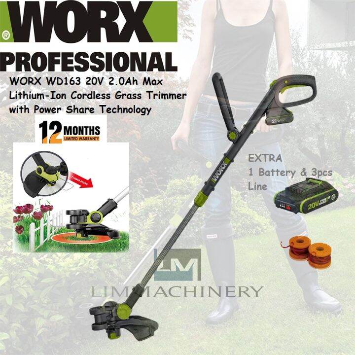 Promt Worx Wd V Ah Max Lithium Ion Worx Gt Cordless Grass