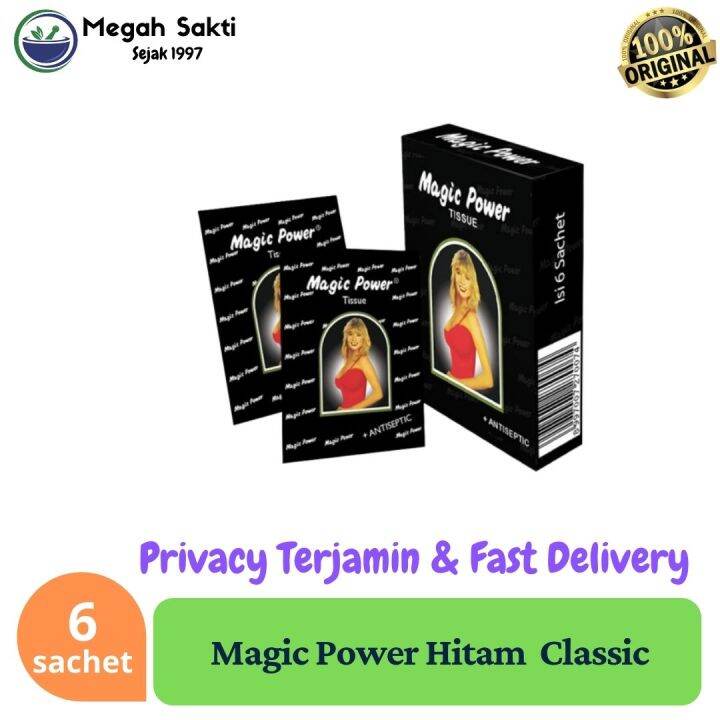 Tissue Magic Power Classic Tisu Antiseptik Magic Power Hitam Per