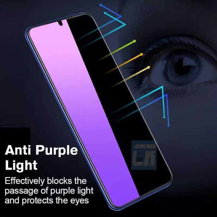 TEMPERED GLASS ANTI BLUE LIGHT ANTI RADIASI FULL LEM SAMSUNG M01 M01S