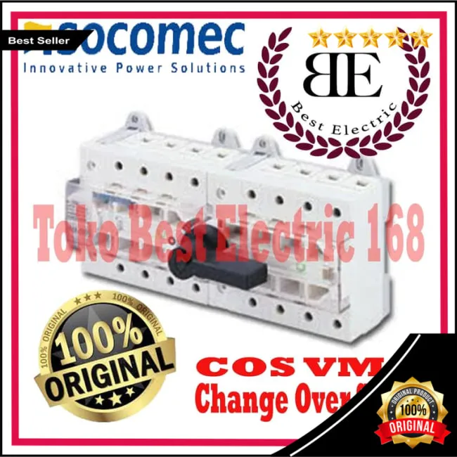 COS Socomec VM1 4P 100A Ohm Saklar Change Over Switch 4x100