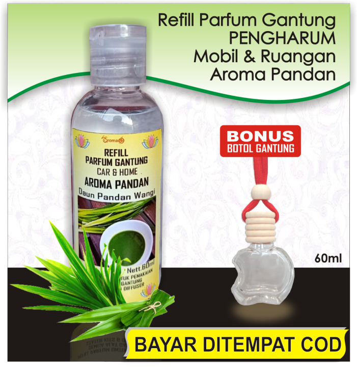 Pandan Refill Parfum Gantung Pengharum Mobil Dan Ruangan Aroma Pandan