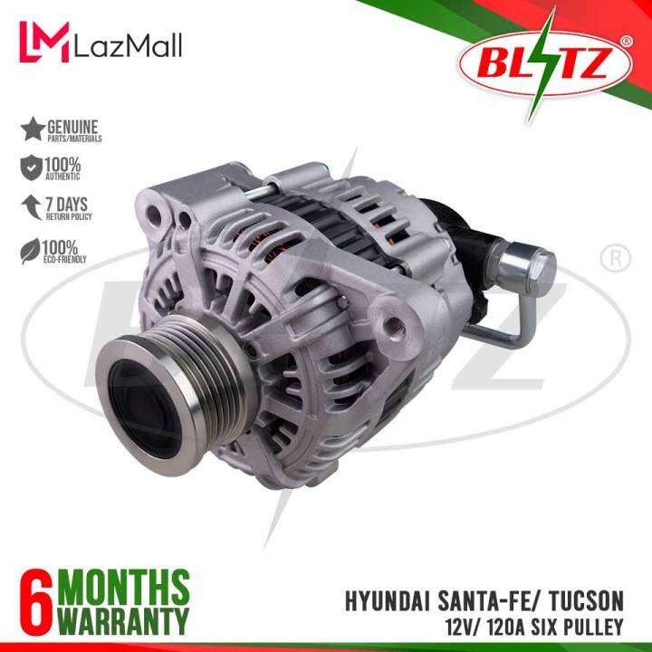 Blitz Alternator Assembly Hyundai Santa Fe Tucson V A Six Pulley