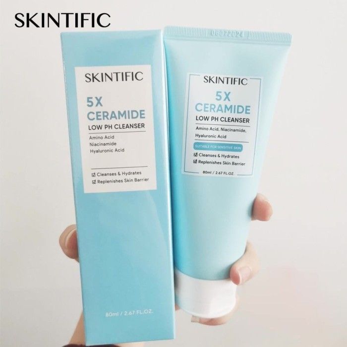 SKINTIFIC 5X Ceramide Low PH Cleanser 80g Lazada Indonesia