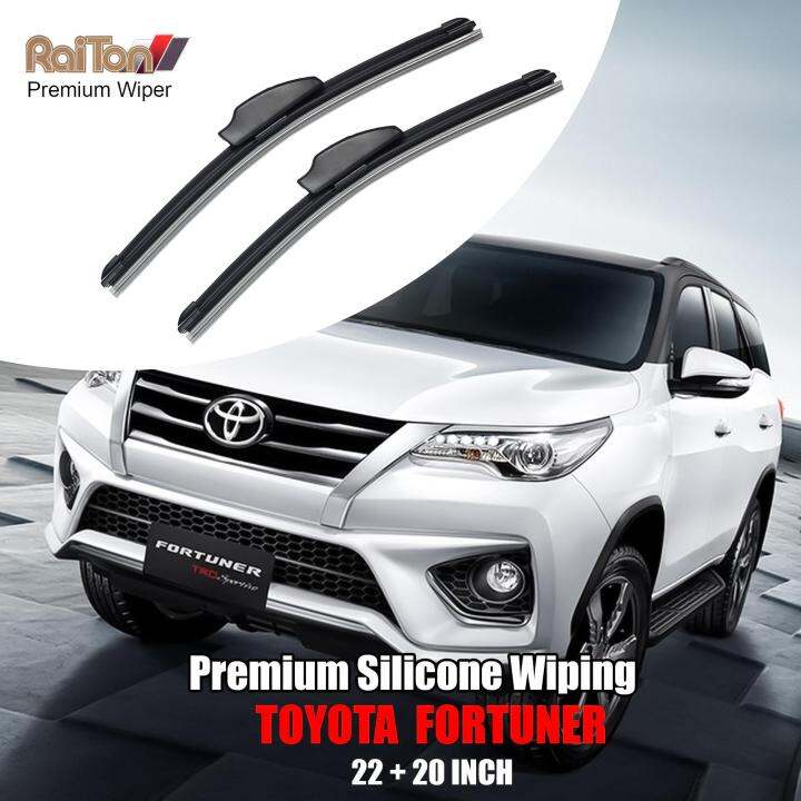 Raiton Premium Wiper Kaca Depan Mobil Toyota Fortuner Ukuran Inch