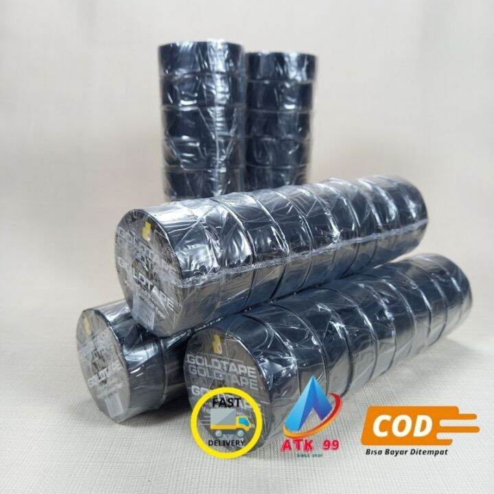 Goldtape Isolasi Hitam Isolasi Listrik Vinyl Electrical Tape Solasi