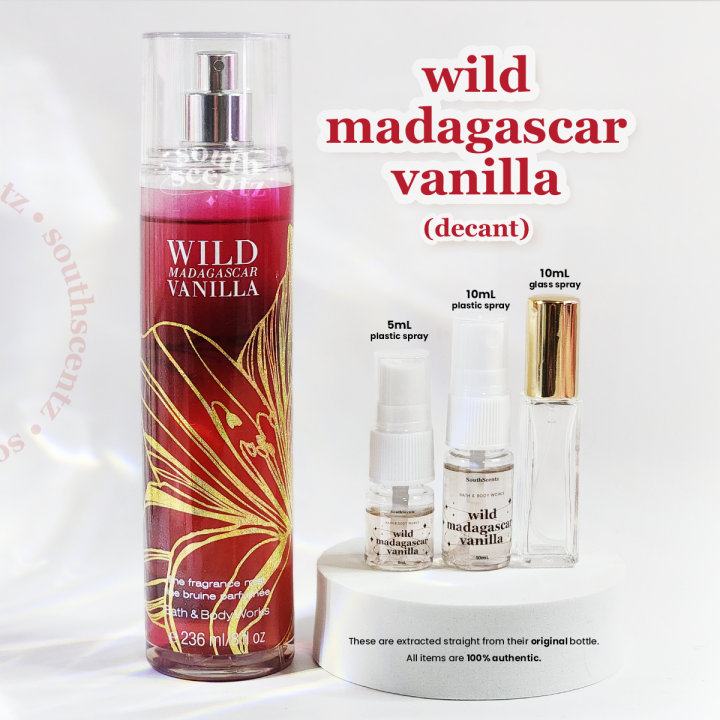 Wild Madagascar Vanilla Bath And Body Works Body Mist BBW Decant 5mL