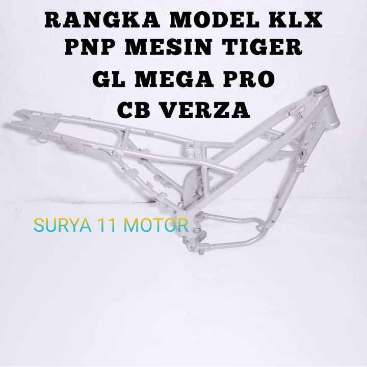 Frame Rangka KLX150 PNP Mesin Tiger Mega Pro Cb Gl Verza Lazada Indonesia