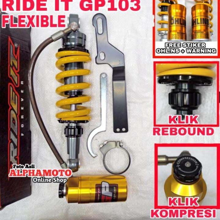 Monoshock Ride It Gp 103 Tabung Pisah Satria F 150 Mono Shock Fu Gi