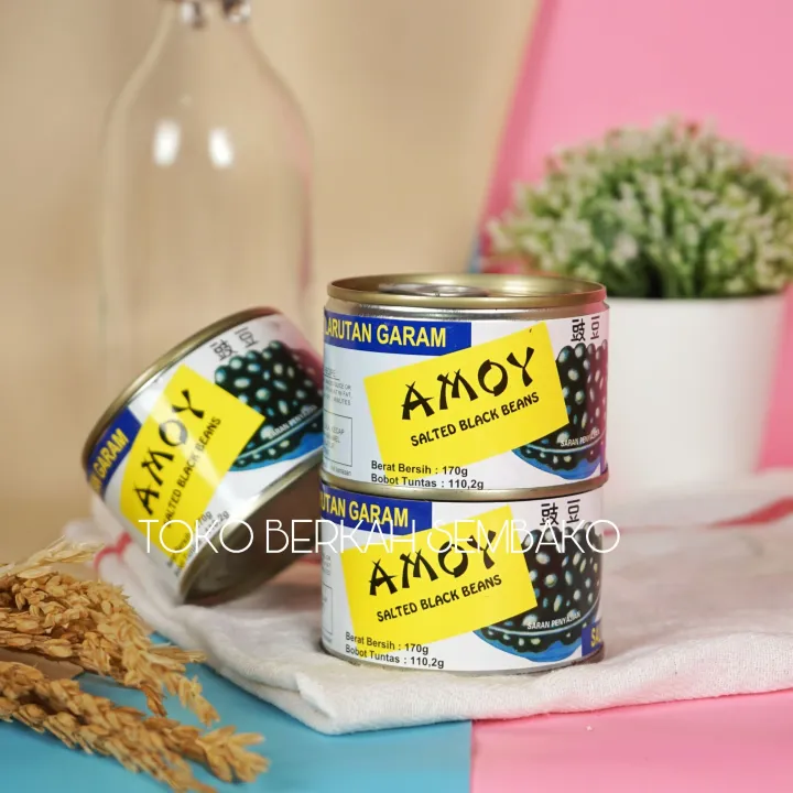 Amoy Tausi Salted Black Beans Gr Kacang Hitam Kaleng Lazada