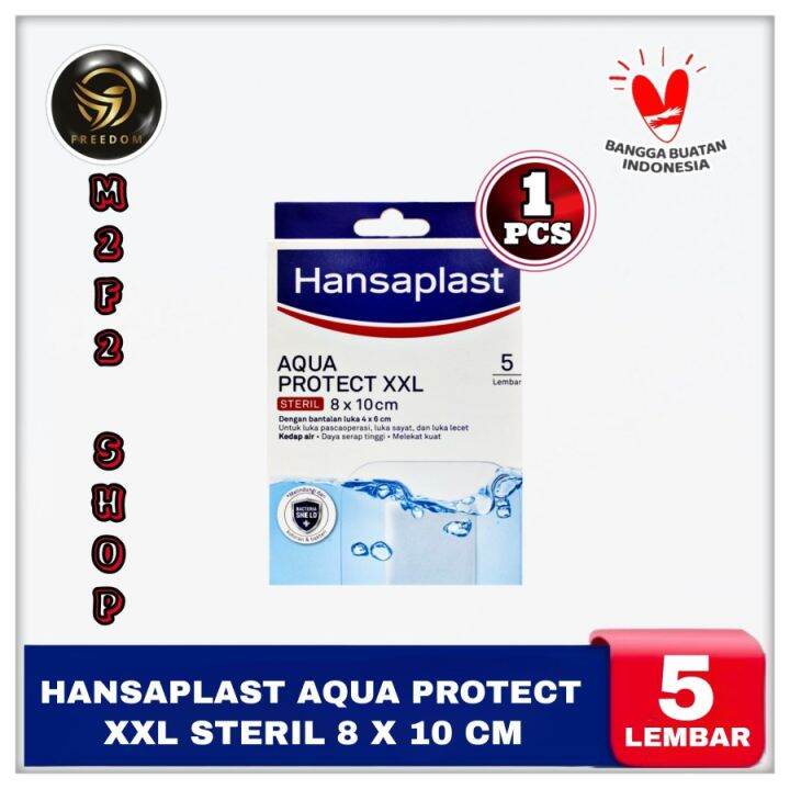 Hansaplast Aqua Protect Plester Kedap Air XXL 8 X 10 Cm Kemasan Pack