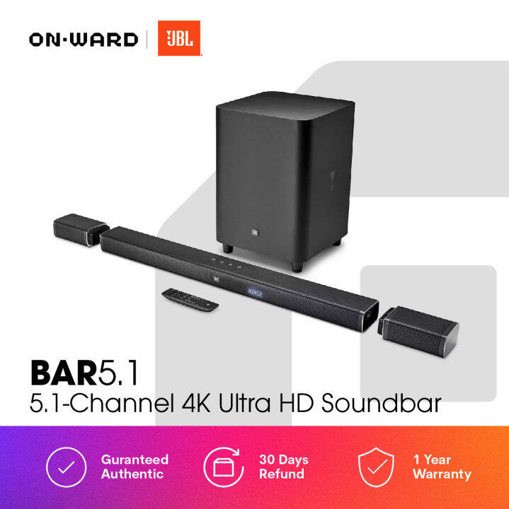 JBL BAR 5 1 Channel 4K Ultra HD Soundbar With True Wireless Surround