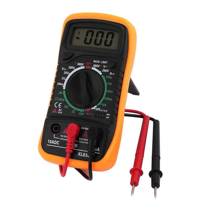 Xl L Handheld Digital Multimeter Lcd Backlight Portable Ac Dc Ammeter