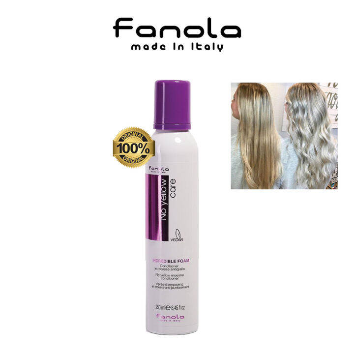 Fanola No Yellow Incredible Foam Conditioner 250ml Lazada