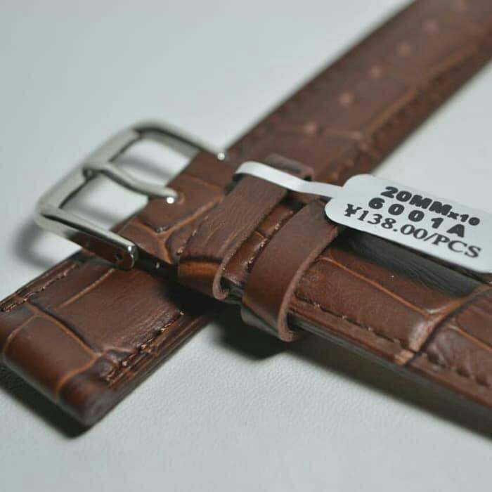 Strap Tali Jam Tangan Kulit Genuine Leather Coklat Motif Corak Lazada