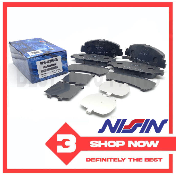 NISSIN Front Brake Pads W SHIM KIT For Honda ODYSSEY RC1 EX LX 2015