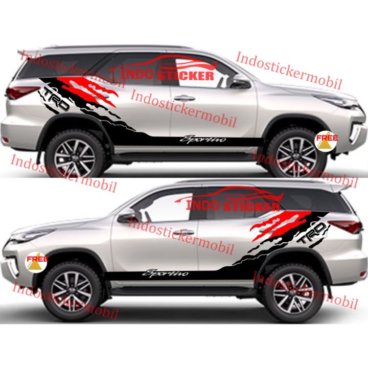 Sticker Stiker Mobil Fortuner Sticker List Mobil Toyota Fortuner Gr Rvz