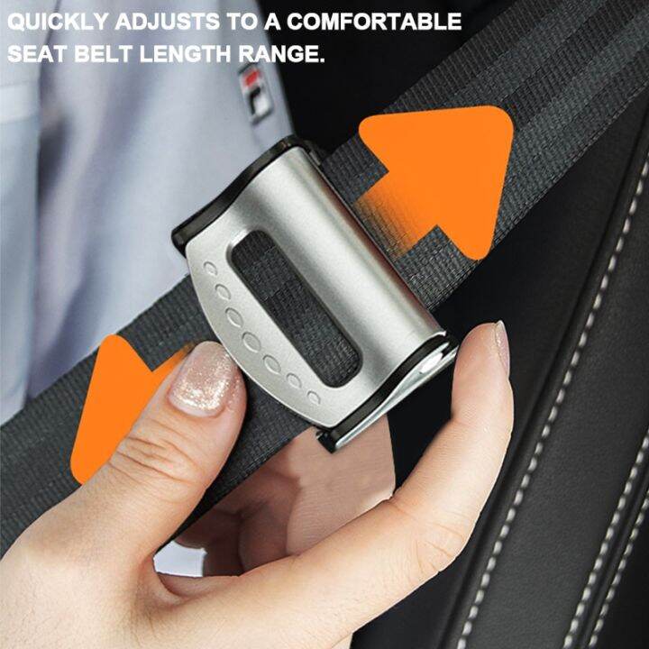 Universal Car Seat Belt Buckle Stopper Limiter Adjust Tightness Safety