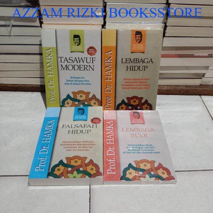 Paket 4 Buku Buya Hamka Tasawuf Modern Filsafat Hidup Lembaga Budi