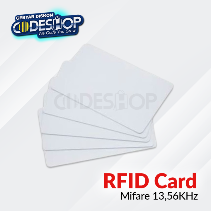 Kartu RFID Mifare 13 56 MHz Contactless Smartcard Blank Putih Polos