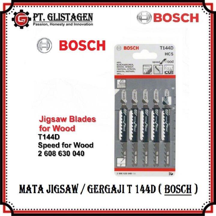 Mata Gergaji Jigsaw BOSCH T 144 D Gergaji Triplek Kayu Wood Jig Saw