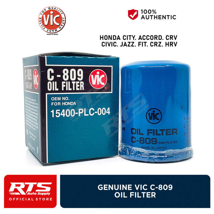 Vic Oil Filter C For Honda City Jazz Civic Accord Fit Mobilio Brio