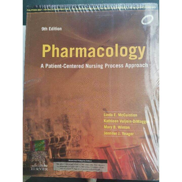 Books Pharmacology 9th Edition A Patient Centered Nursing Process