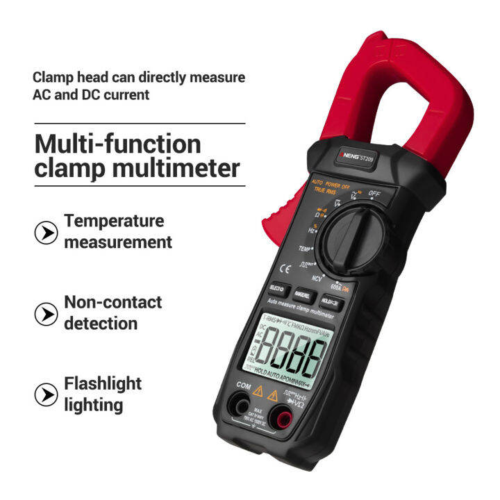 Aneng St Digital Multimeter Clamp Meter Counts True Rms Dc