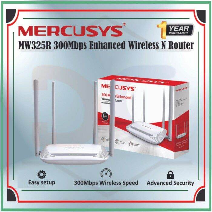 Mercusys MW325R 300Mbps Enhanced Wireless N Router Lazada Indonesia