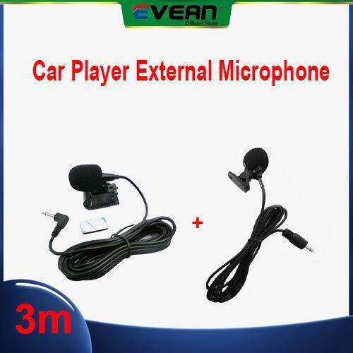 Evean 3M Car External Microphone Mic 3 5mm Stick Clip Jack Plug Mic