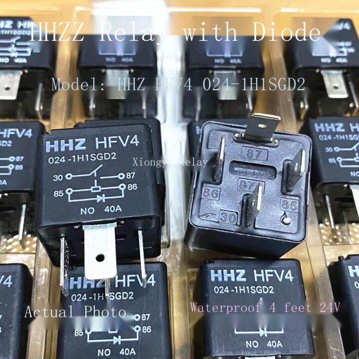 New Original Hhz Hfv H Sgd A Feet With Diode Car Relay