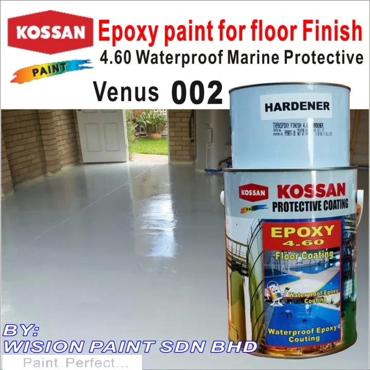 VENUS 002 1L KOSSAN 4 60 EPOXY PAINT FLOOR COATING FINISH