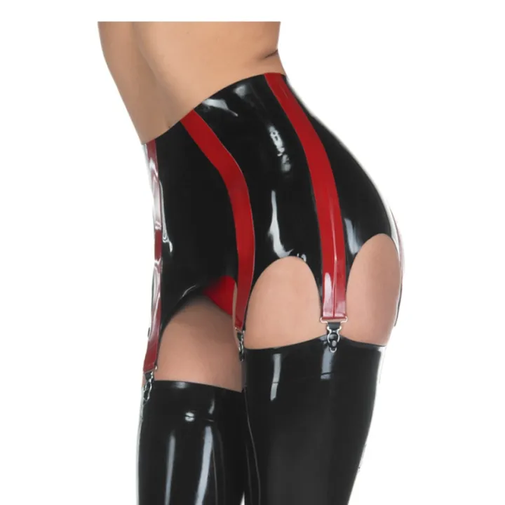 Latex Garter Gummi Rubber Suspender Clubwear Sexy Width Trims Hot