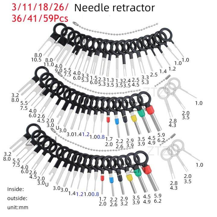 Terminal Removal Tool Kit Terminal Pin Extractor Wire Connector Pin