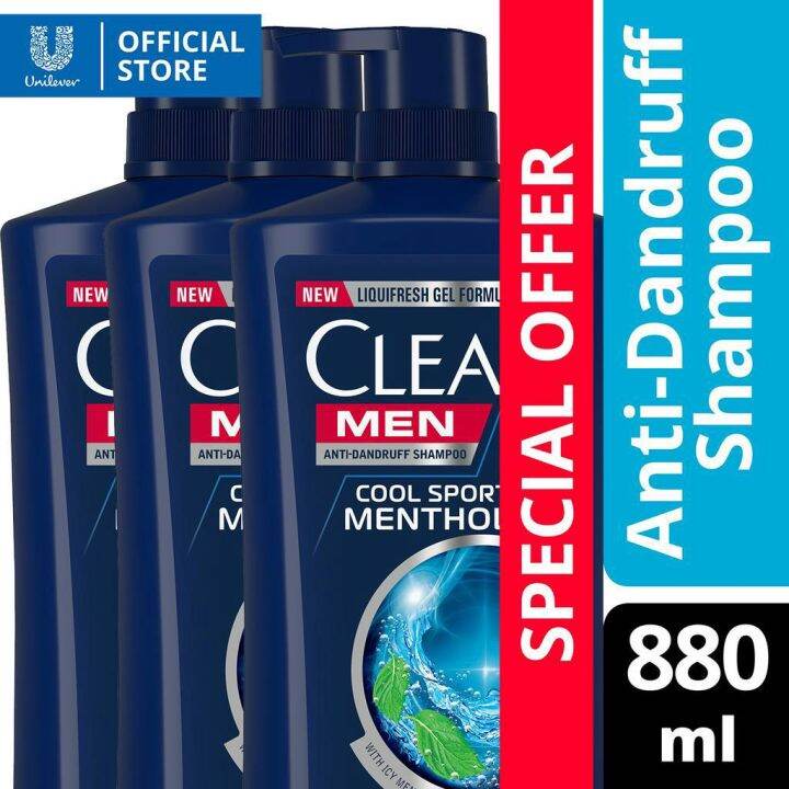 Buy Clear Men Anti Dandruff Shampoo Cool Sport Menthol Ml