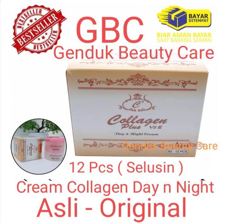 Gbc Cod Pcs Selusin Cream Susun Siang Malam Collagen Plus Vit E