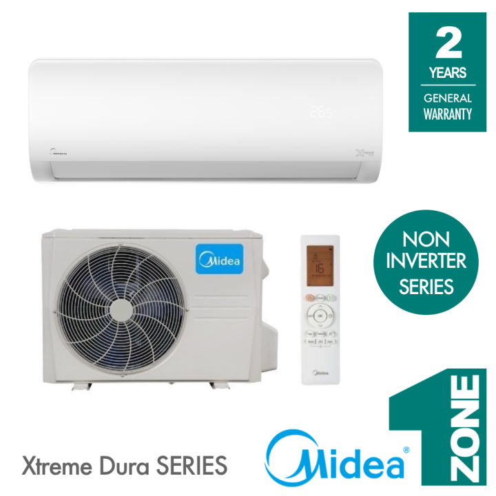 Midea AirCond 1 0HP 1 5HP 2 0HP R32 Xtreme DURA Non Inverter Air