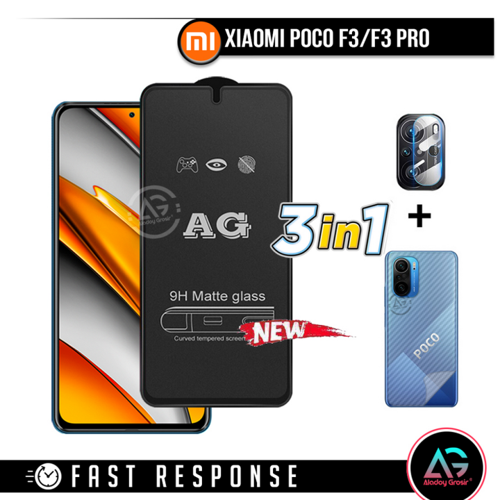 Xiaomi Poco F F Pro Paket In Tempered Glass Layar Matte Anti Glare