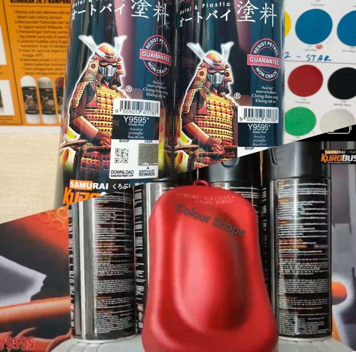 Pilok Pilox Cat Samurai Paint Matte Red Merah Doff Dop Y Ml