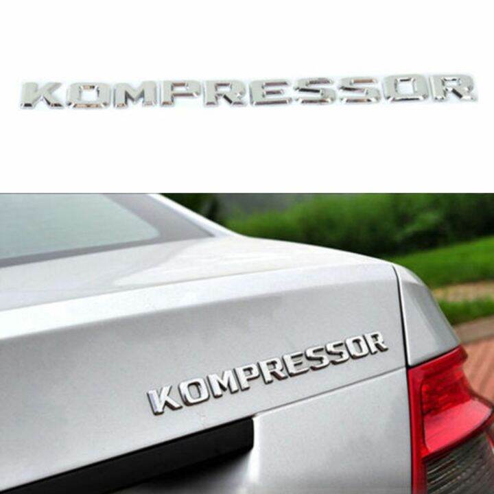 AUTOSTORE1 Pc Car Emblem Sticker Chrom 3D Kompressor Badge Sticker