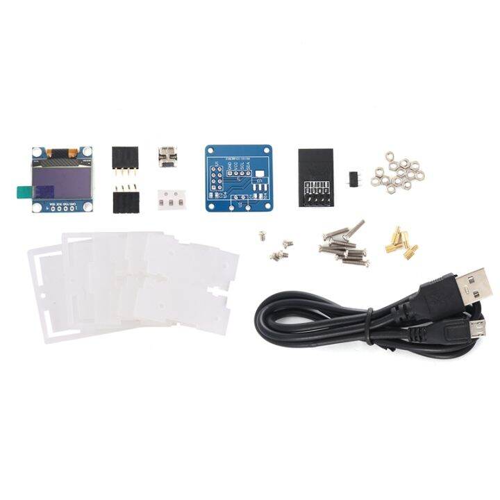 Esp Diy Electronic Kit Mini Clock Oled Display Connect With Shell