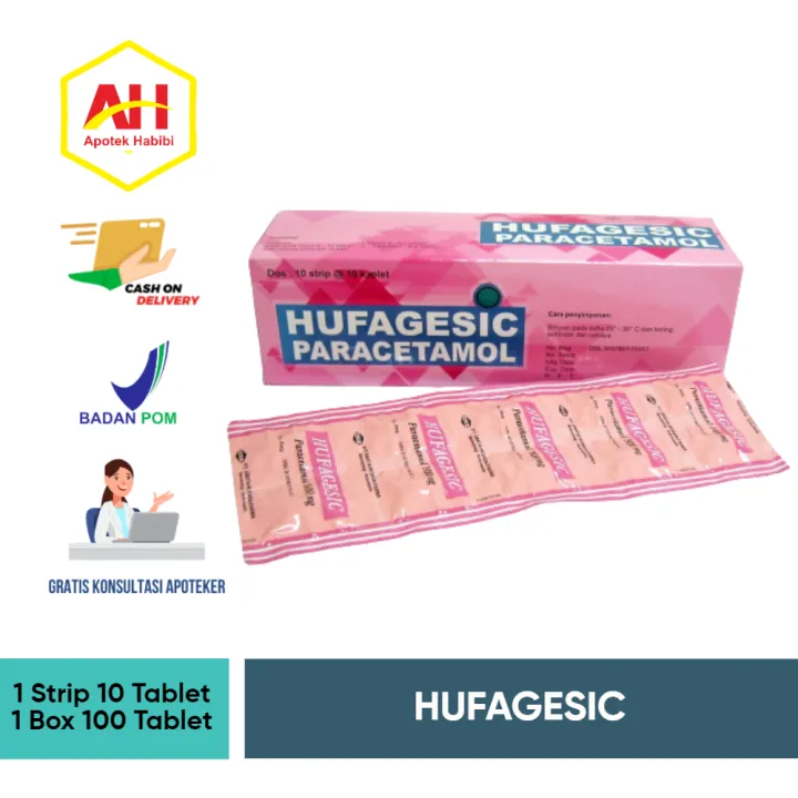 Hufagesic Strip Isi Tablet Obat Panas Demam Sakit Kepala