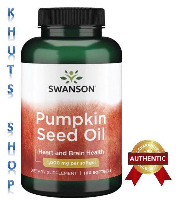 Pumpkin Seed Oil 1000 Mg 100 Softgels Heart And Brain Health Swanson