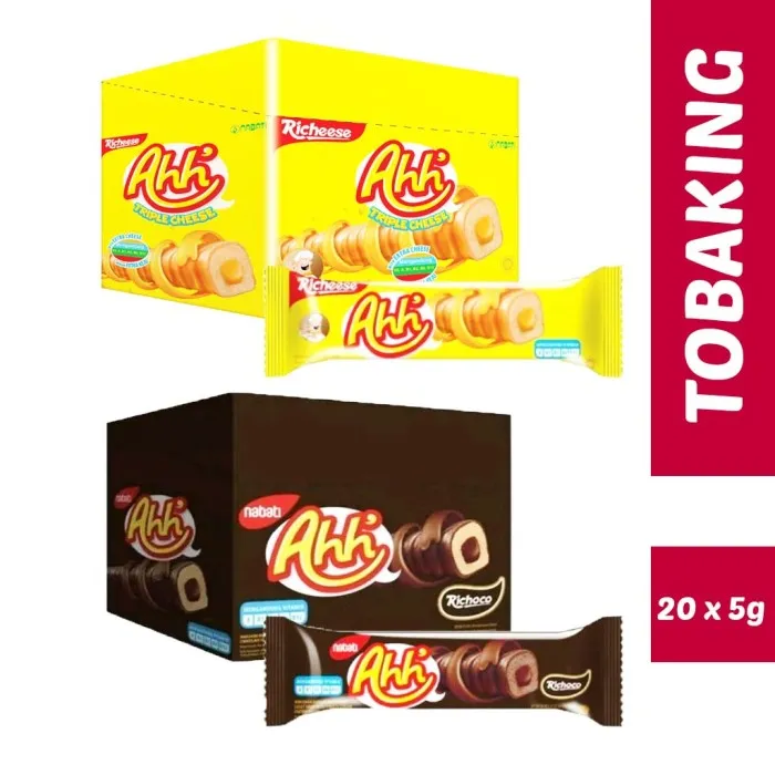 Nabati Ahh Richeese Richoco Cokelat Keju Box Isi 20 Lazada Indonesia